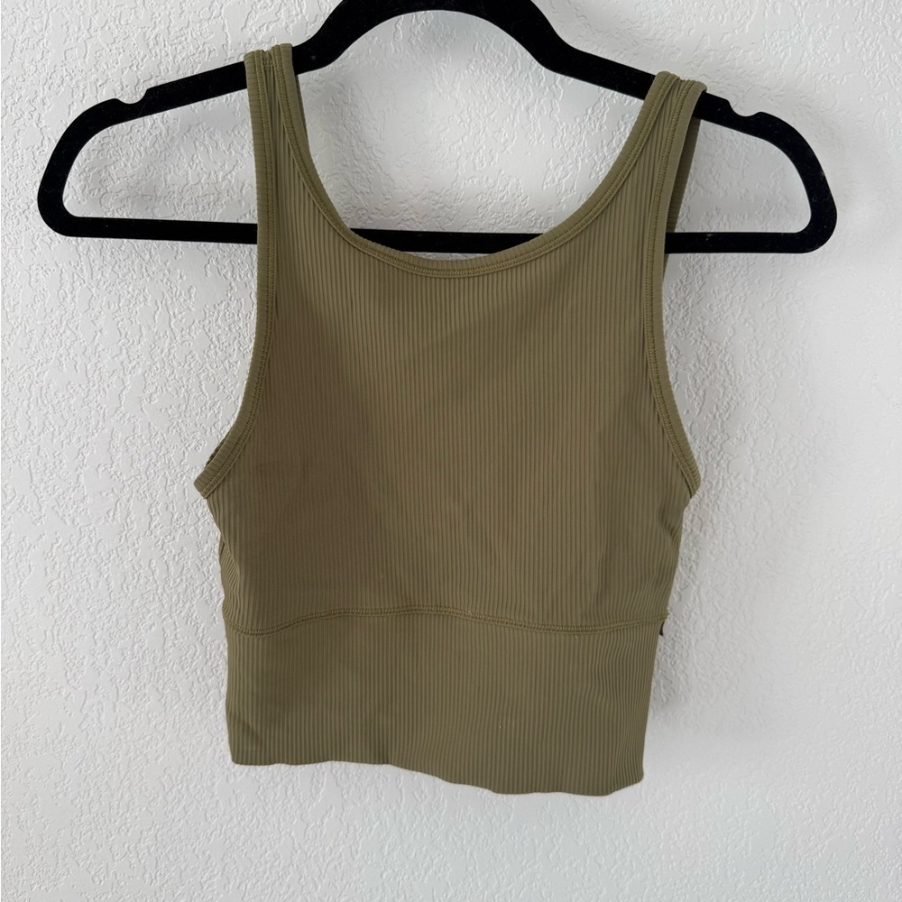 Lululemon Athletica Olive Ribbed Bra